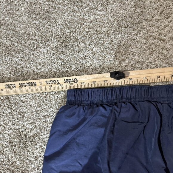 Adidas Pants Mens Large Navy Blue Track Nylon Mesh Lined Zip Ankle Athletic - Picture 10 of 12